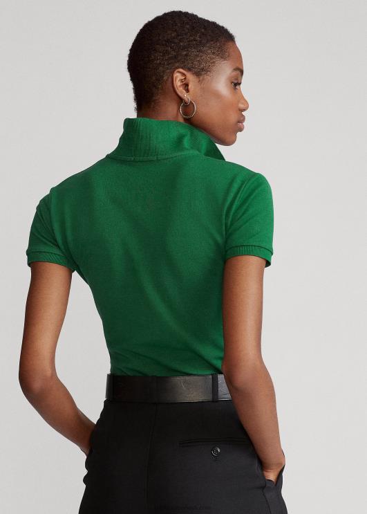 Ralph Lauren naised slim fit stretch polosärk PR0V3257 uus mets