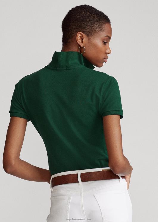 Ralph Lauren naised slim fit stretch polosärk PR0V3258 kolledži roheline