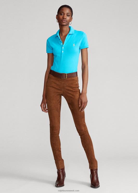 Ralph Lauren naised slim fit stretch polosärk PR0V3262 abajas sinine