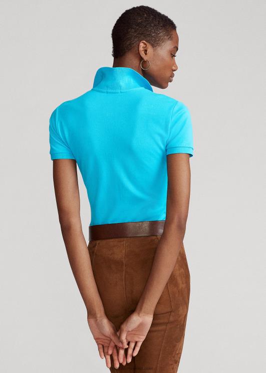 Ralph Lauren naised slim fit stretch polosärk PR0V3262 abajas sinine