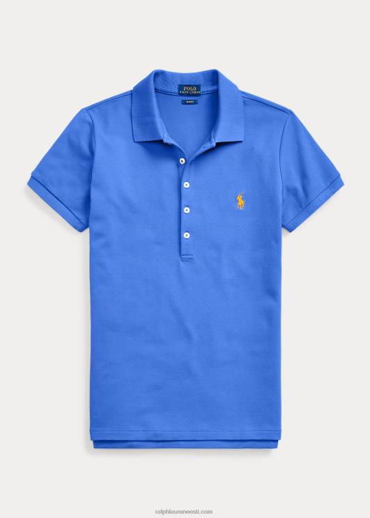 Ralph Lauren naised slim fit stretch polosärk PR0V3263 uus iirise sinine