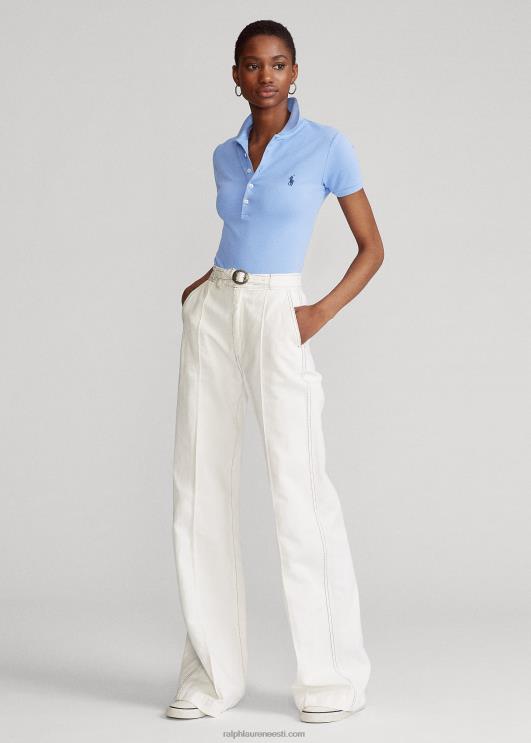 Ralph Lauren naised slim fit stretch polosärk PR0V3264 sadamasaar sinine