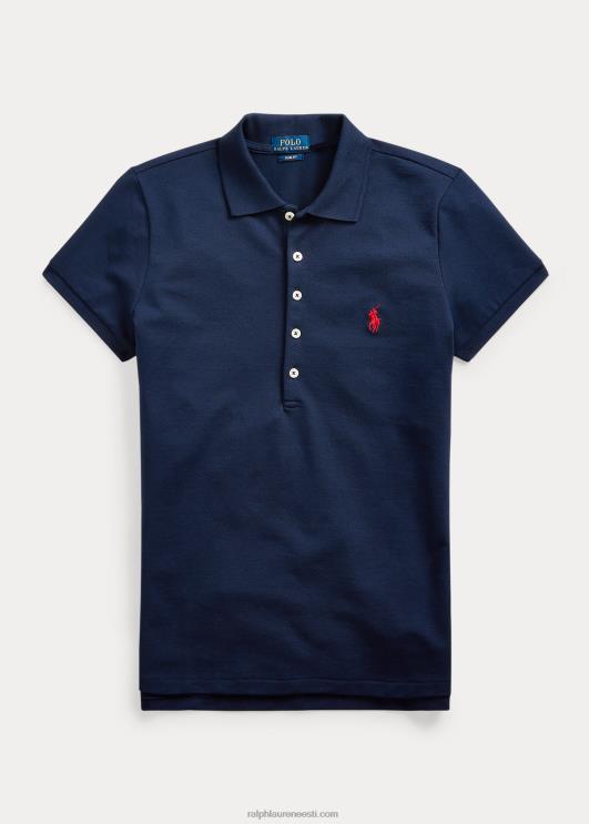 Ralph Lauren naised slim fit stretch polosärk PR0V3265 Newporti merevägi