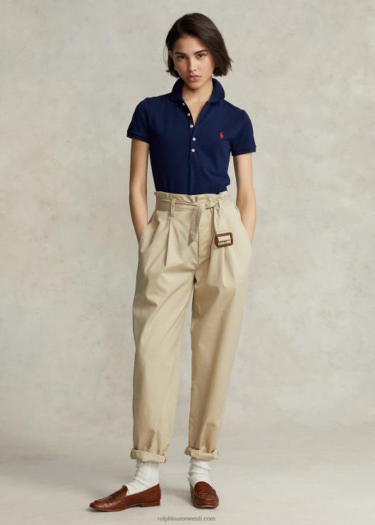 Ralph Lauren naised slim fit stretch polosärk PR0V3265 Newporti merevägi