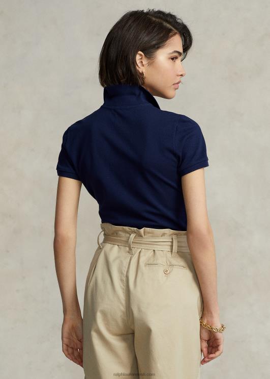 Ralph Lauren naised slim fit stretch polosärk PR0V3265 Newporti merevägi