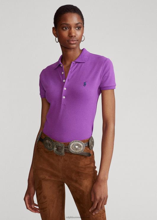 Ralph Lauren naised slim fit stretch polosärk PR0V3269 paloma lilla