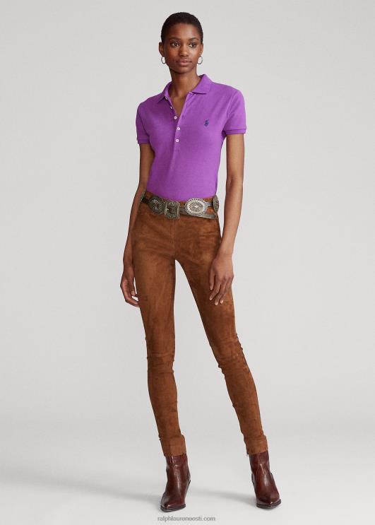 Ralph Lauren naised slim fit stretch polosärk PR0V3269 paloma lilla