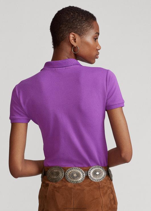 Ralph Lauren naised slim fit stretch polosärk PR0V3269 paloma lilla