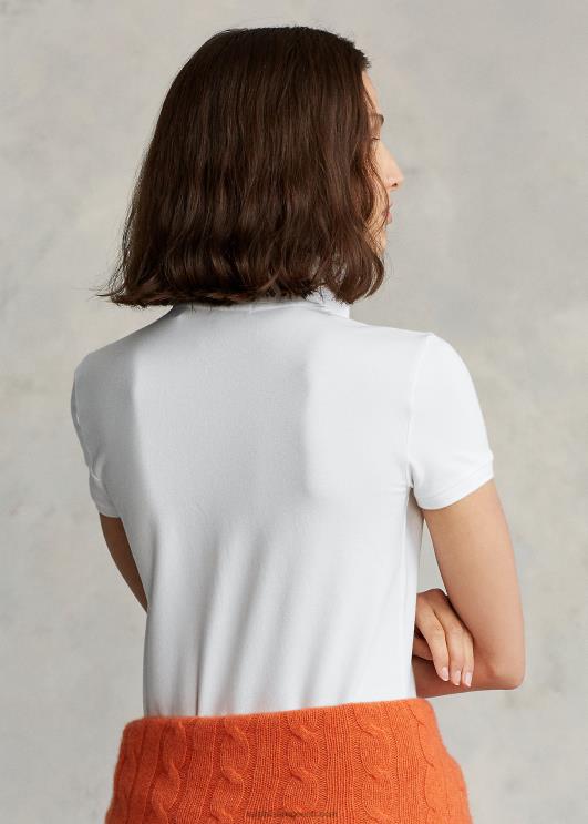 Ralph Lauren naised slim fit stretch polosärk PR0V3271 valge