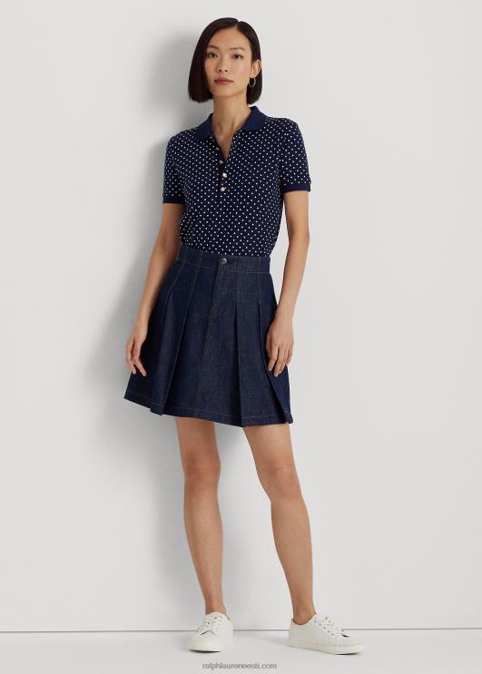 Ralph Lauren naised täpiline pikee polosärk PR0V4009 merevägi/kreem