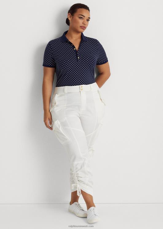 Ralph Lauren naised täpiline pikee polosärk PR0V4623 merevägi/kreem