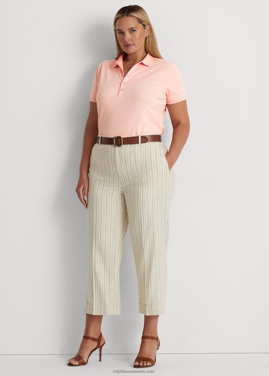 Ralph Lauren naised veniv pikee polosärk PR0V4627 kahvaturoosa