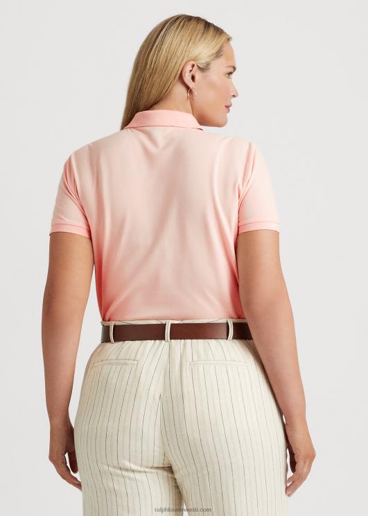 Ralph Lauren naised veniv pikee polosärk PR0V4627 kahvaturoosa