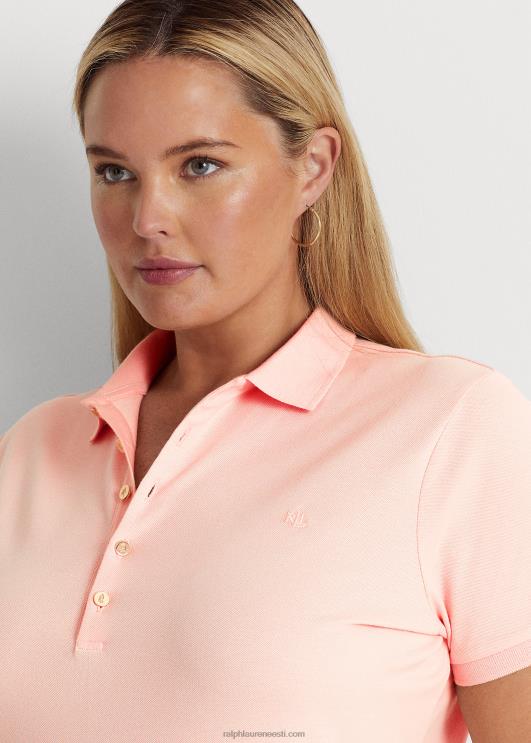 Ralph Lauren naised veniv pikee polosärk PR0V4627 kahvaturoosa