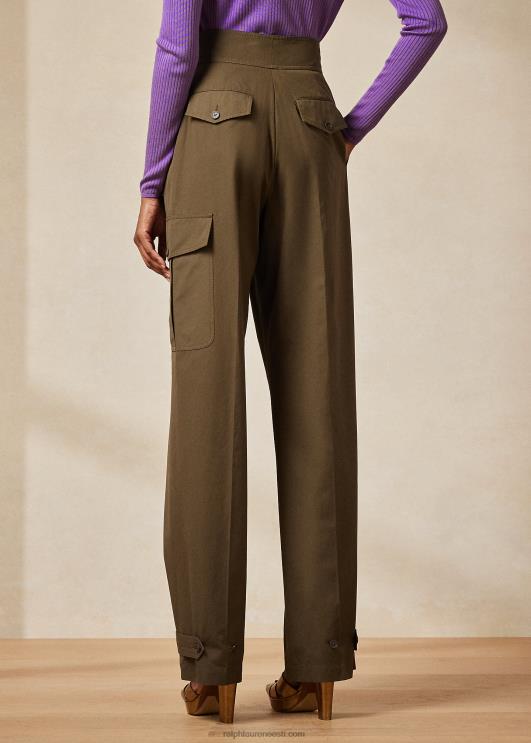 Ralph Lauren naised Annistoni puuvillased kaubapüksid PR0V9296 oliiv