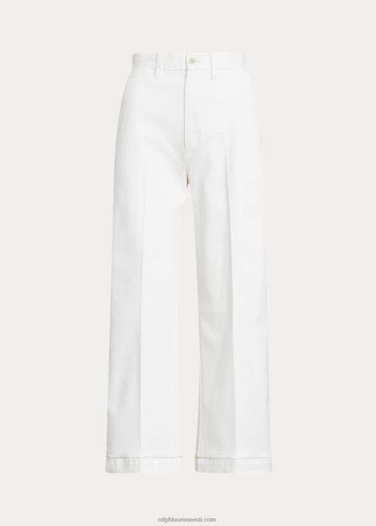 Ralph Lauren naised Hiina laia säärega püksid PR0V2882 soe valge