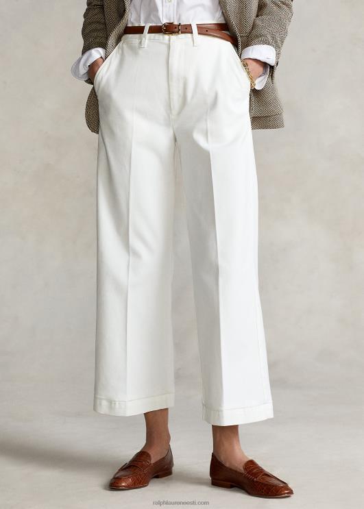Ralph Lauren naised Hiina laia säärega püksid PR0V2882 soe valge