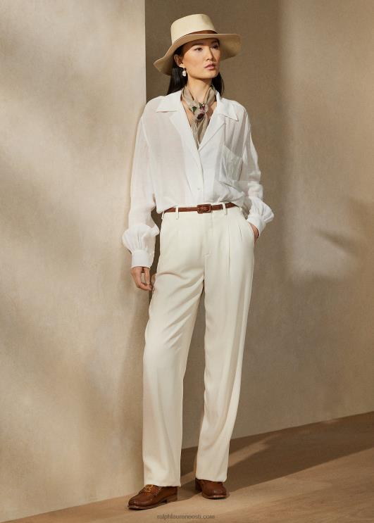 Ralph Lauren naised acklie villane gabardiinpüks PR0V9276 kreem