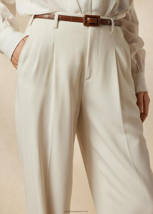 Ralph Lauren naised acklie villane gabardiinpüks PR0V9276 kreem