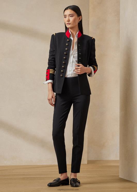 Ralph Lauren naised annie villane krepp pahkluu püksid PR0V9369 must