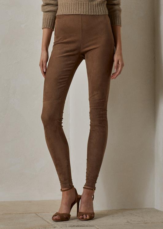 Ralph Lauren naised eleanora stretch lamba-seemisnahast püksid PR0V4766