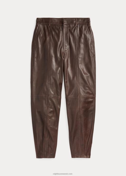 Ralph Lauren naised lambanahast kitsenev püks PR0V9203 tubakas