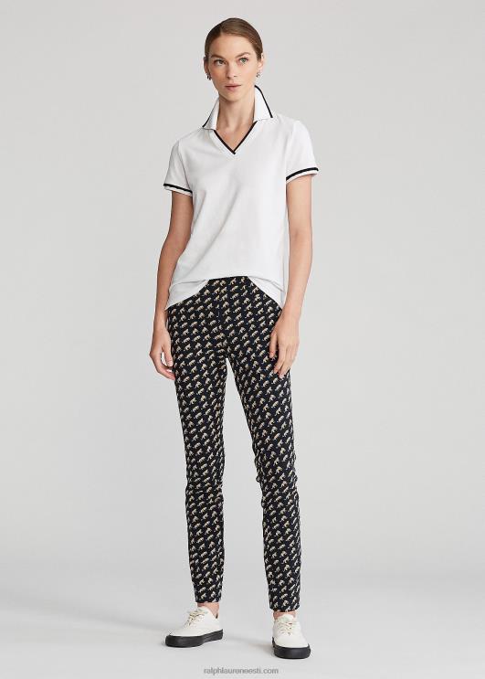 Ralph Lauren naised leopardimotiiviga veniv püksid PR0V9501 kevadised leopardid