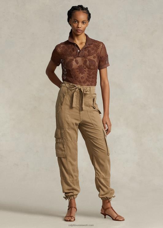 Ralph Lauren naised linasest toimsest cargo püksid PR0V9199