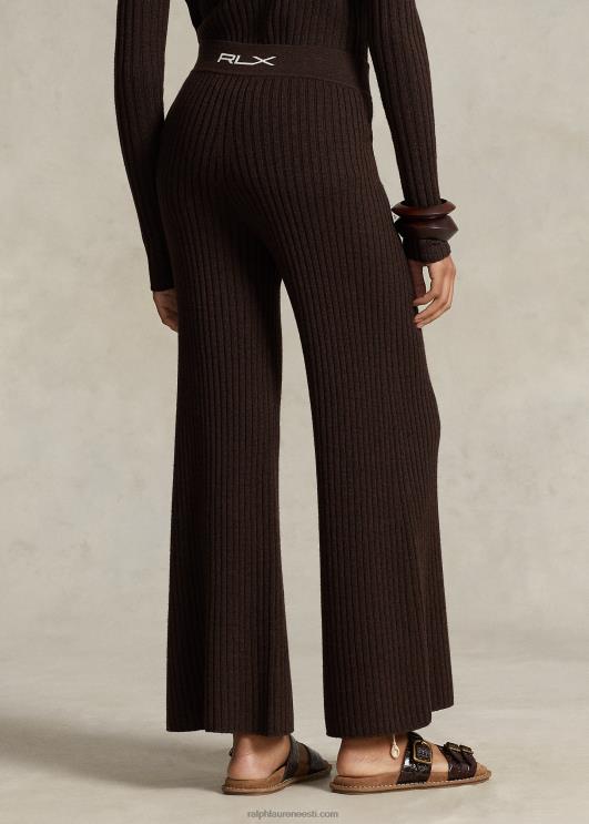 Ralph Lauren naised meriinovillane laia säärega kampsun PR0V3088 antiikpruun