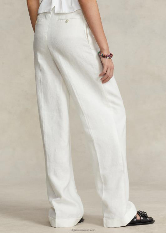 Ralph Lauren naised plisseeritud linane püks PR0V2945 nevis