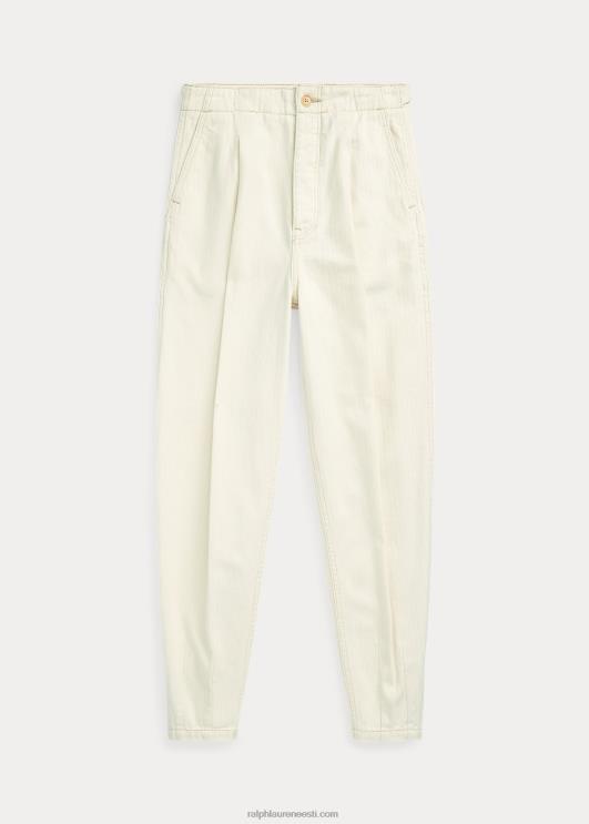 Ralph Lauren naised plisseeritud puuvillane kalasabapüks PR0V3201 loomulik