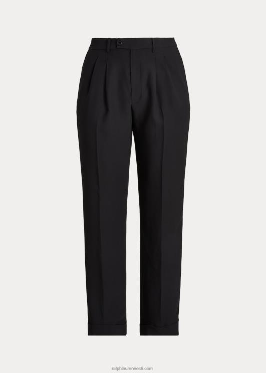 Ralph Lauren naised plisseeritud soobel krepp püksid PR0V4783