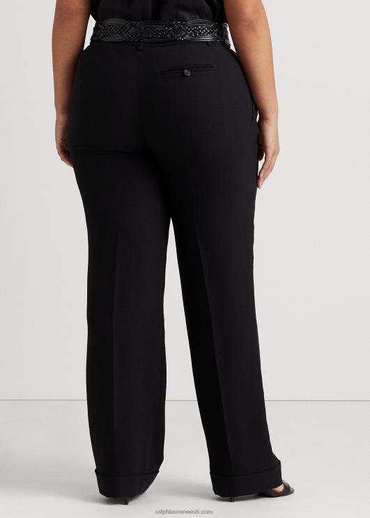 Ralph Lauren naised plisseeritud soobel krepp püksid PR0V4783