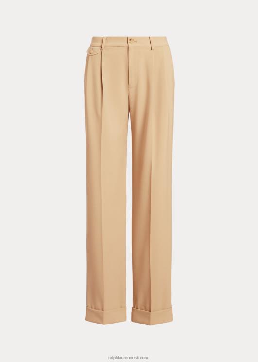 Ralph Lauren naised plisseeritud villasegune toimne püks PR0V4049 kasepruun