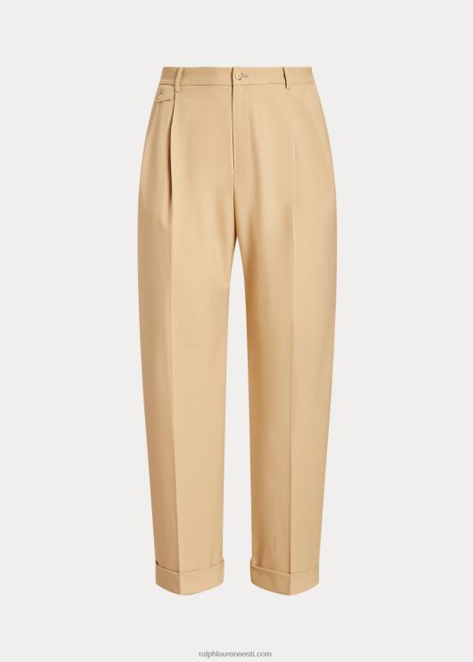 Ralph Lauren naised plisseeritud villasegune toimne püks PR0V4702 kasepruun