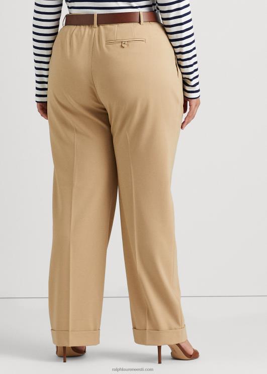 Ralph Lauren naised plisseeritud villasegune toimne püks PR0V4702 kasepruun