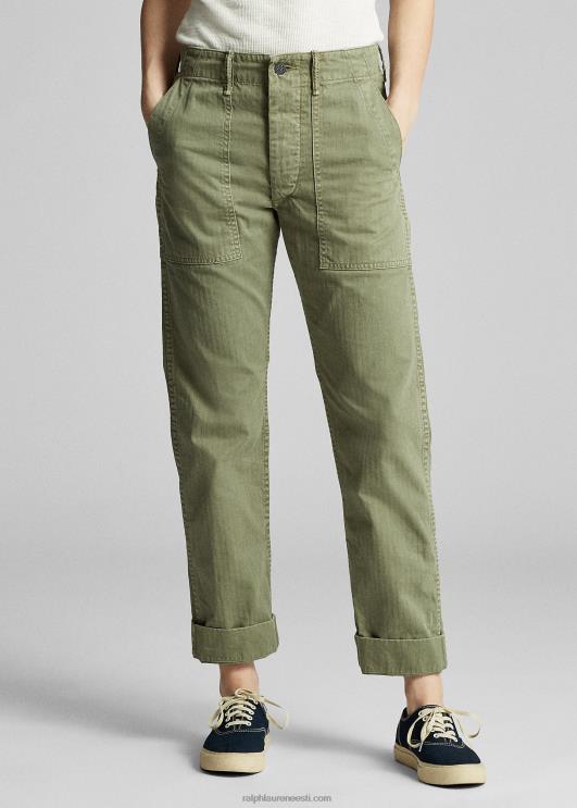 Ralph Lauren naised puuvillased tarbepüksid PR0V3609 brewster roheline