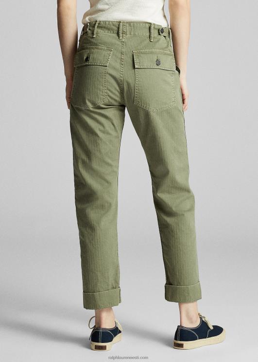 Ralph Lauren naised puuvillased tarbepüksid PR0V3609 brewster roheline