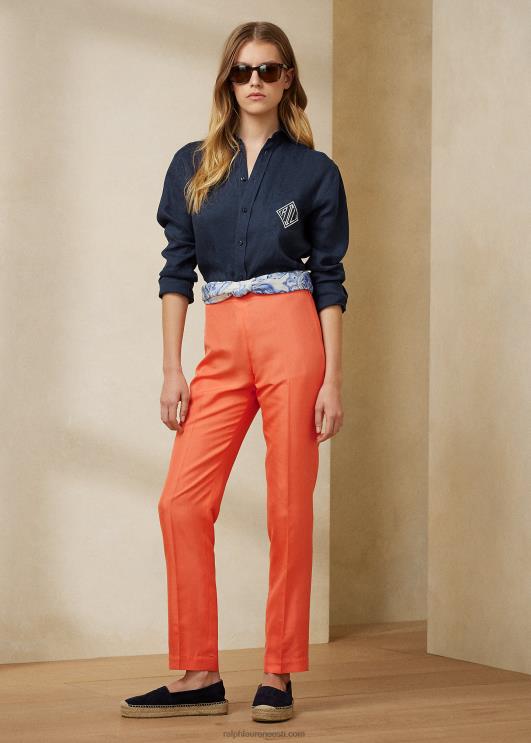 Ralph Lauren naised robynn siidist shantung püksid PR0V9315 melon