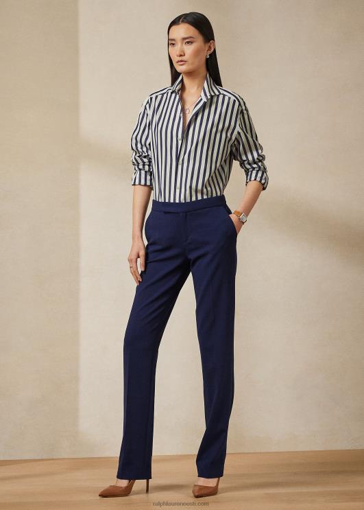 Ralph Lauren naised seth villane krepp püks PR0V3603 luksuslik merevägi