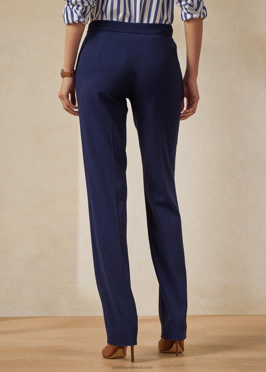 Ralph Lauren naised seth villane krepp püks PR0V3603 luksuslik merevägi