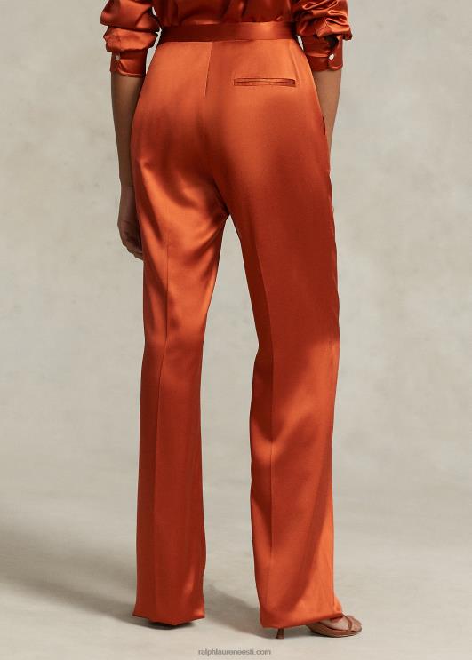 Ralph Lauren naised siidist charmeuse sirged püksid PR0V3209 magus kartul