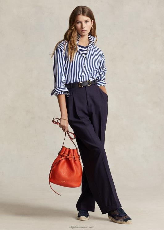 Ralph Lauren naised sirge jalaga villasegupüksid PR0V9123 merevägi