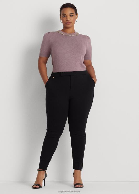 Ralph Lauren naised sirge ponte püks PR0V4722 must