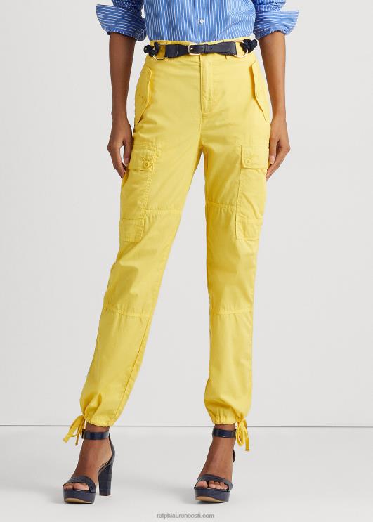 Ralph Lauren naised sulelised toimsed pahkluupüksid PR0V9526 päikesekala kollane