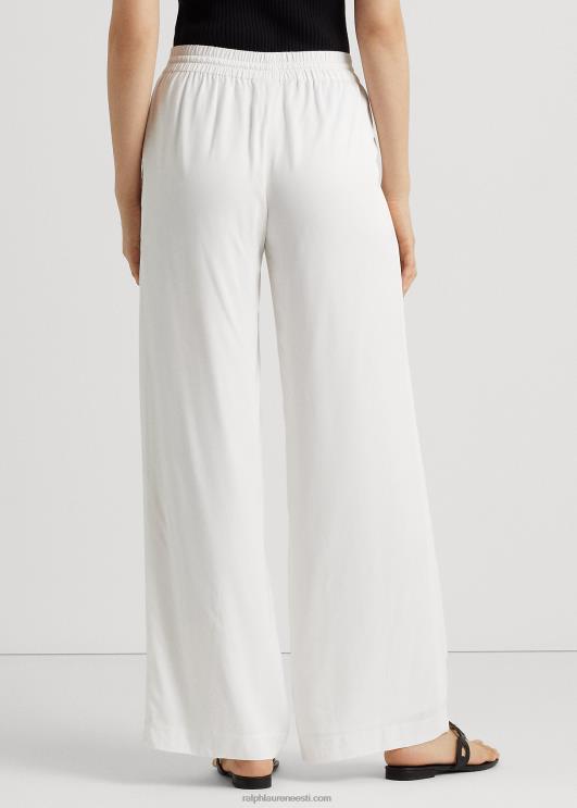 Ralph Lauren naised toimse laia säärega püksid PR0V4325 valge
