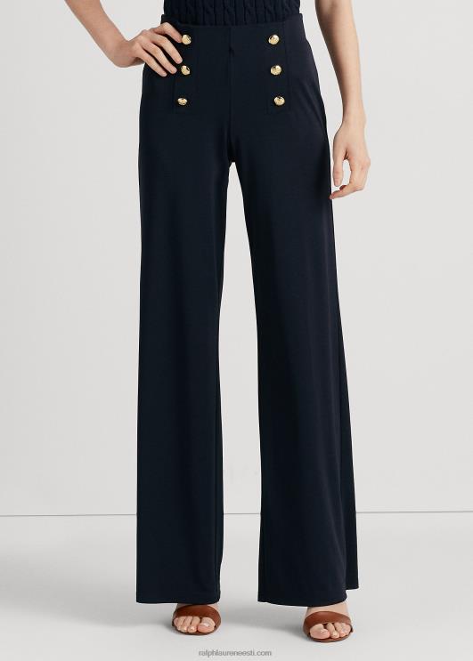 Ralph Lauren naised veniv jersey laia säärega püksid PR0V9157 merevägi