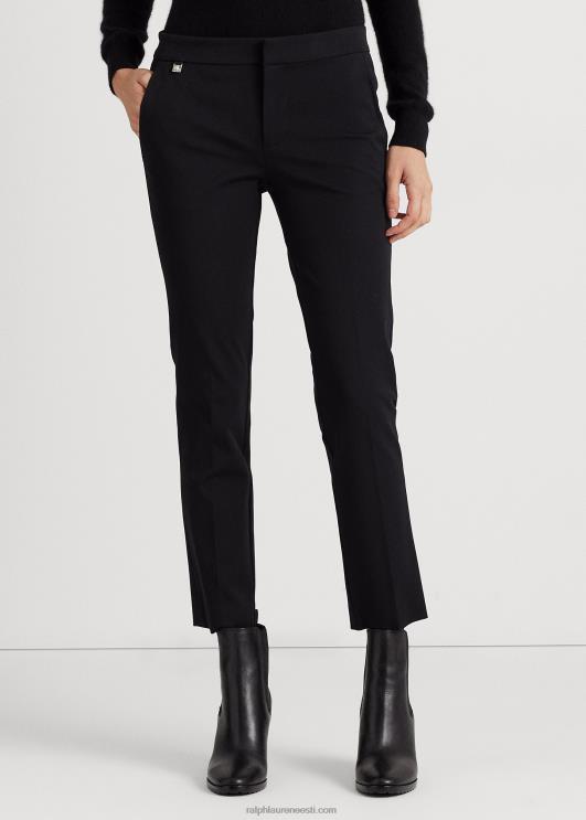 Ralph Lauren naised veniv puuvillane kõhn püks PR0V4167 must