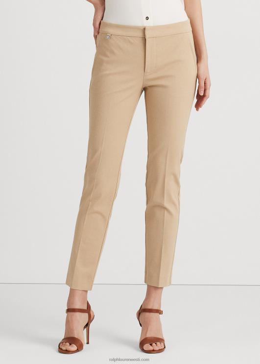 Ralph Lauren naised veniv puuvillane kõhn püks PR0V4168 kasepruun