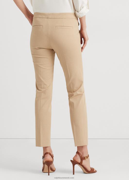 Ralph Lauren naised veniv puuvillane kõhn püks PR0V4168 kasepruun